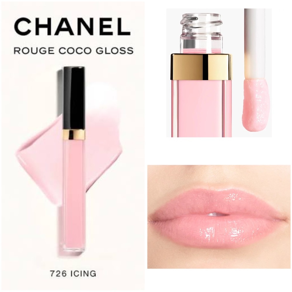 CHANEL Rouge Coco Gloss 726 Icing - Soft Pink
